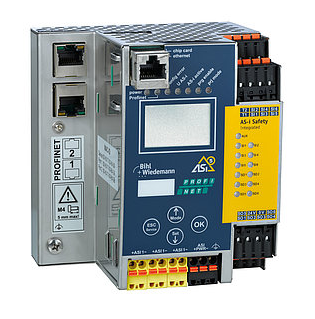 ASi-5/ASi-3 PROFIsafe via PROFINET + OPC UA Gateway with integrated Safety Monitor